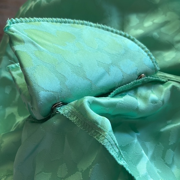 Andamane Carly Leopard-Print Wrap Mini Dress in Leopard Green‎ Size XS - Picture 11 of 11